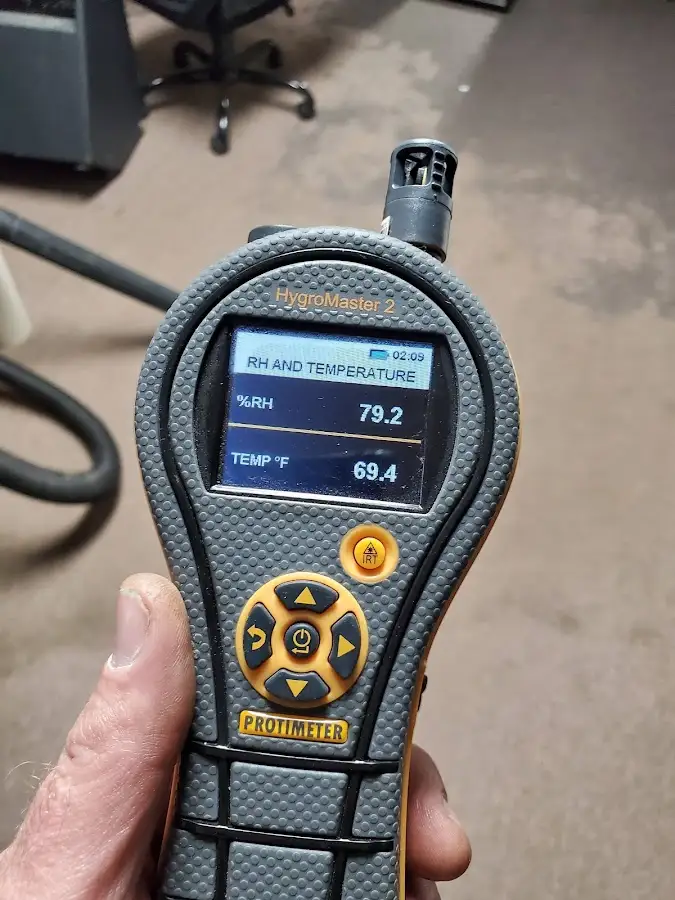 Moisture meter humidity assessment for Mold Remediation & Removal in South Union